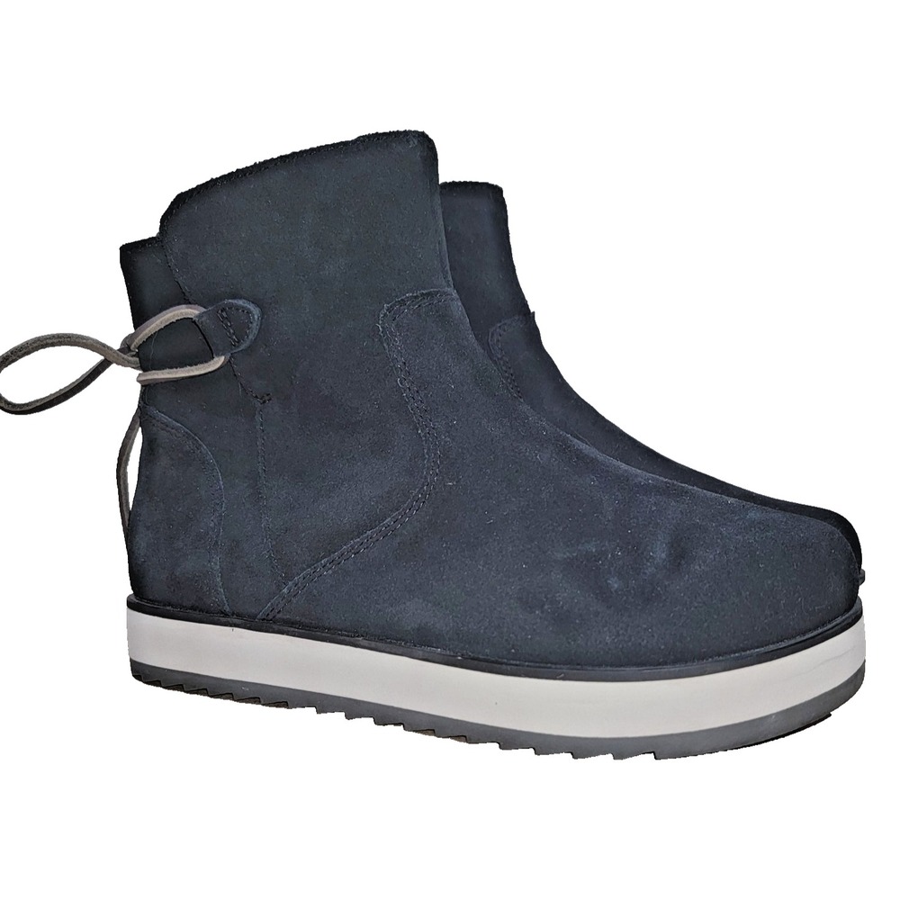 Merrell Juno Bluff Polar Waterproof Black Suede Fleece Winter Boots Women's 6.5